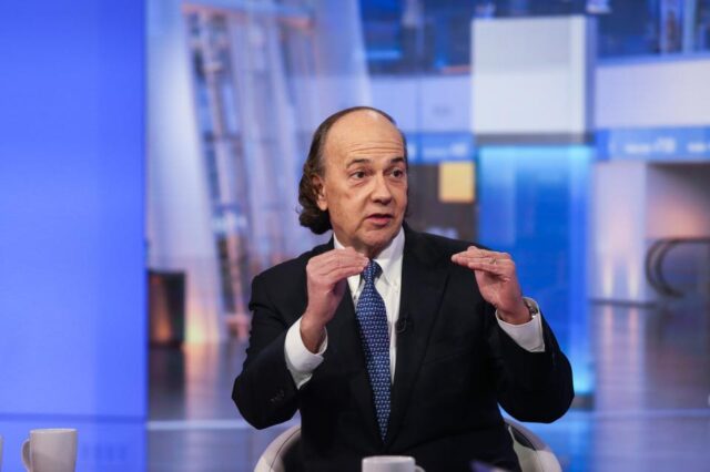 Jim Rickards on a TV show