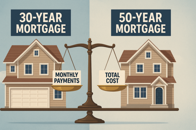30 year vs. 50 year mortgage